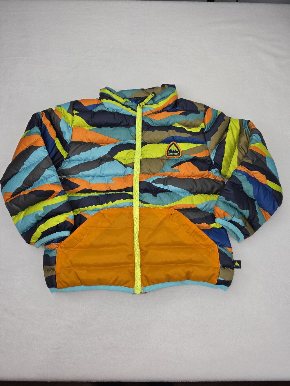 Burton Boys Evergreen Down Striped Puffer Jacket Multi-Color Size 4T 4001